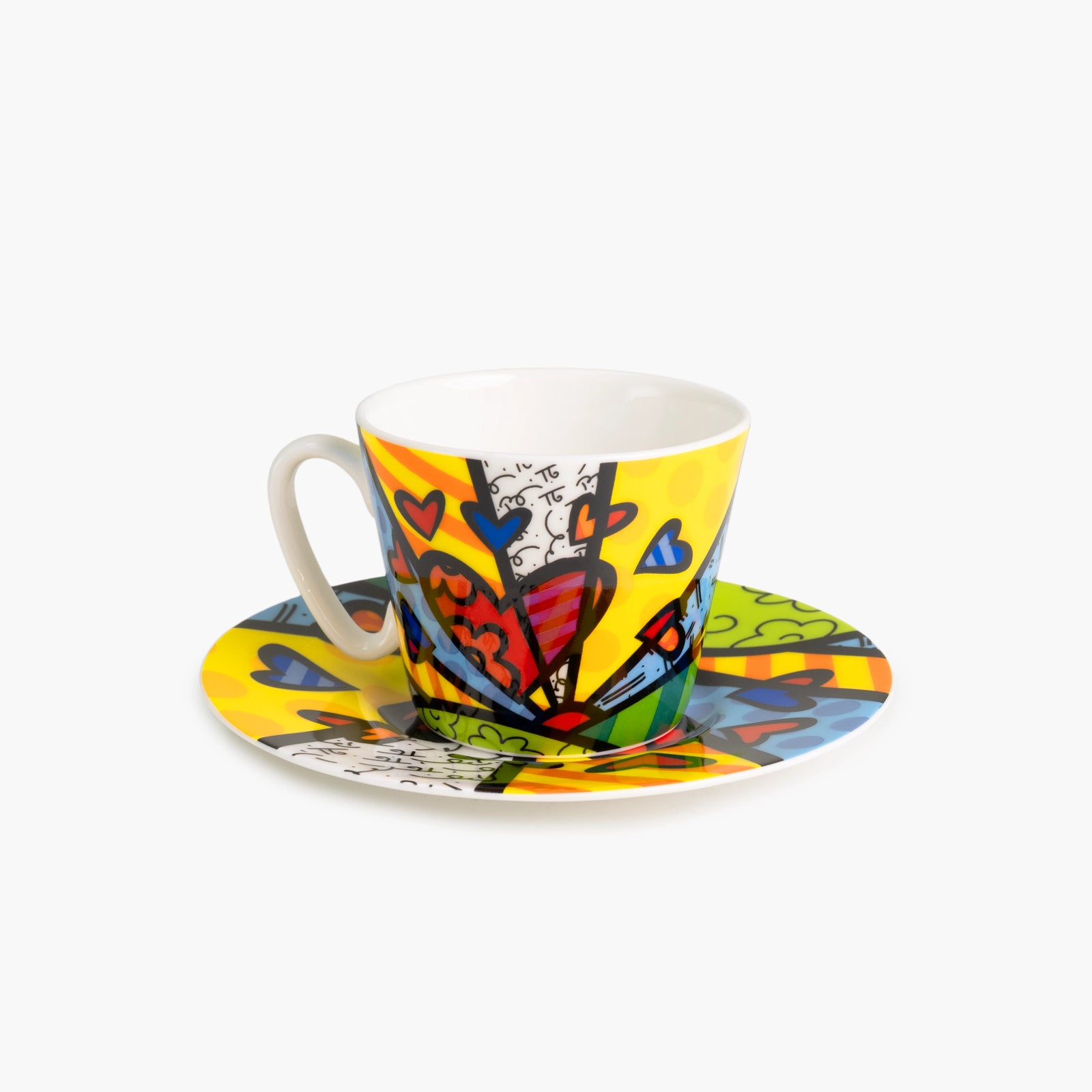 Green New Day - Britto Espresso Coffee Cup & Saucer Plate