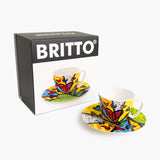 Green New Day - Britto Espresso Coffee Cup & Saucer Plate