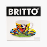 Green New Day - Britto Espresso Coffee Cup & Saucer Plate