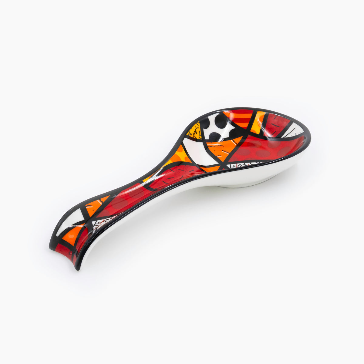 Romero Britto red landscape britto spoon rest  colorful pop art design