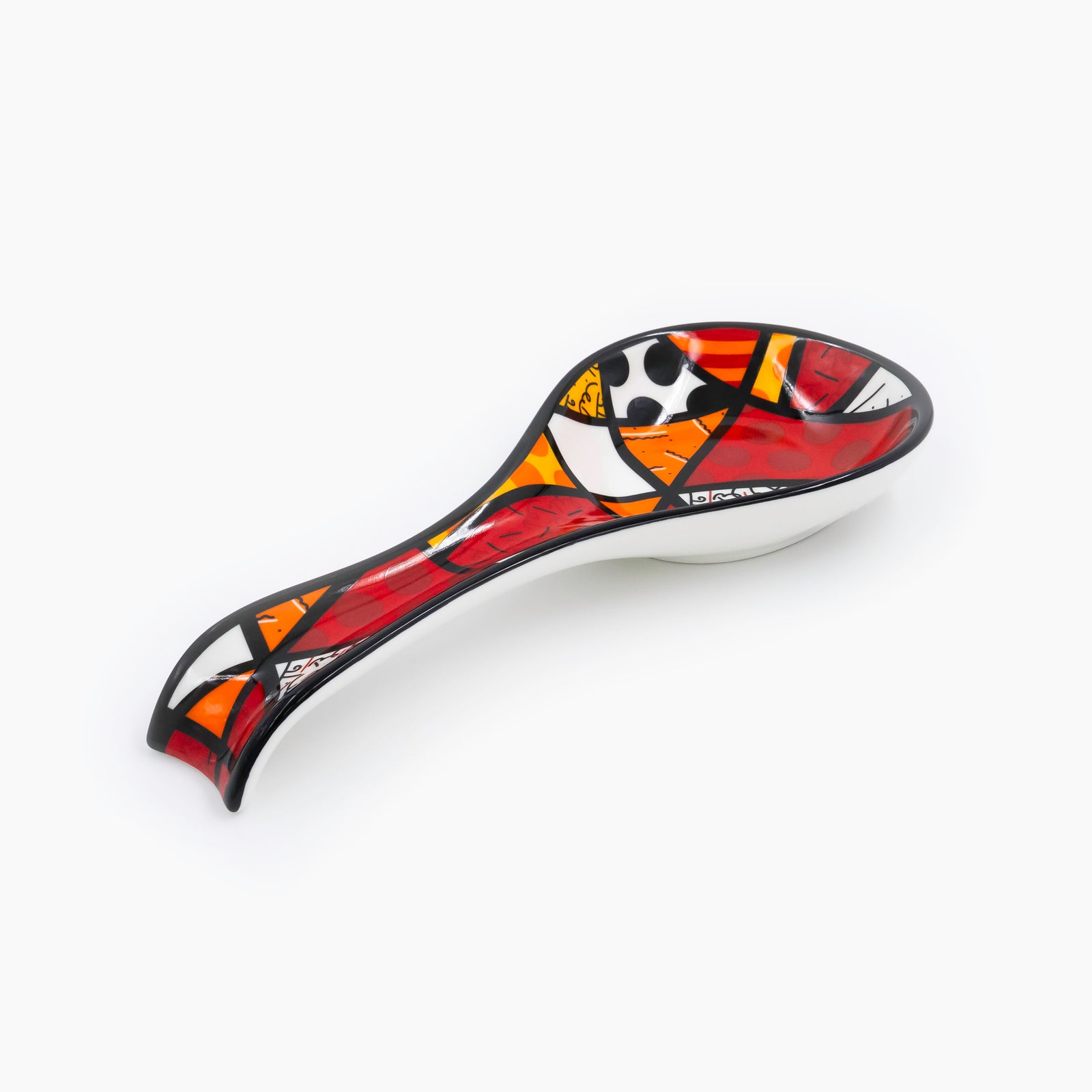 Romero Britto red landscape britto spoon rest  colorful pop art design