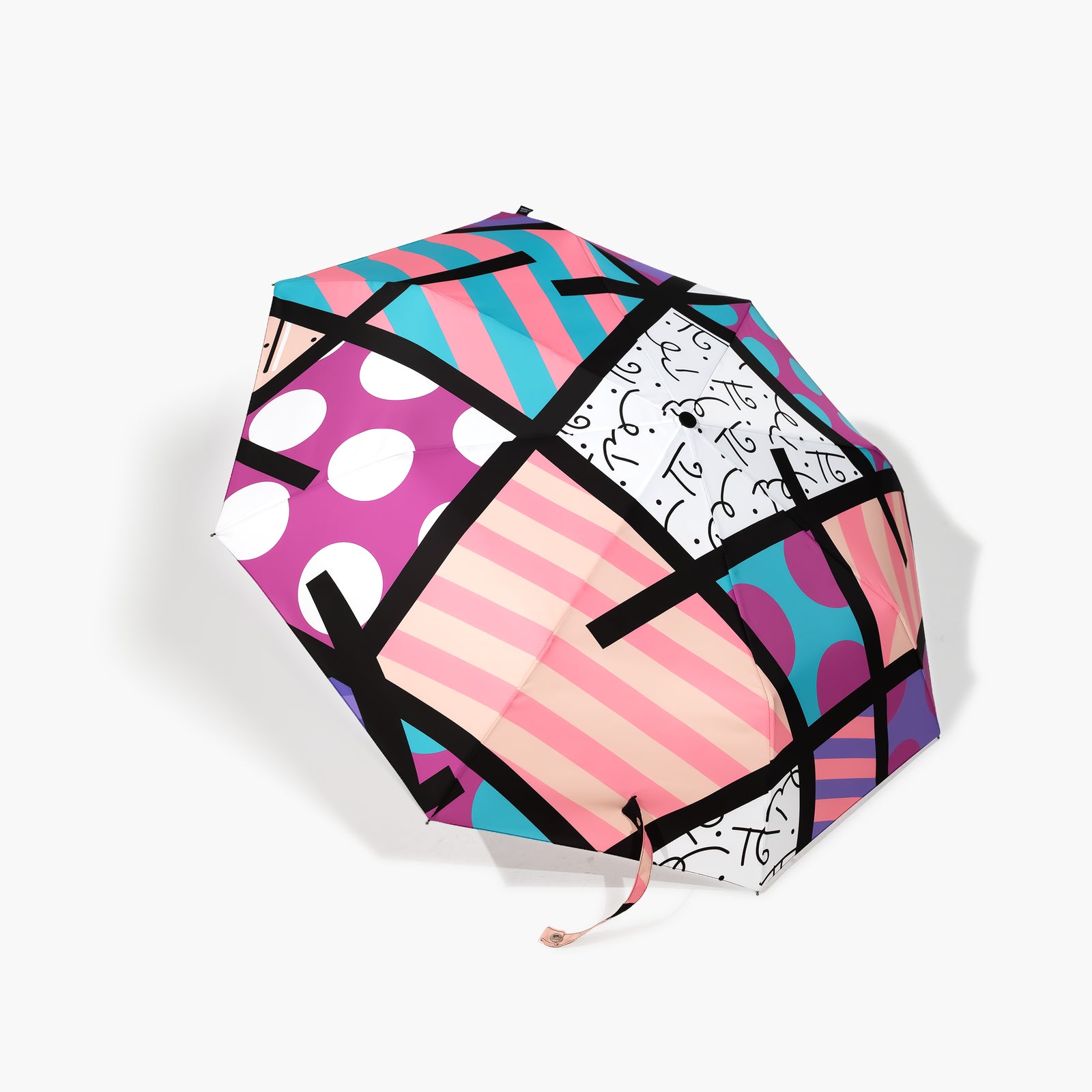 Pink Landscape Britto Umbrella