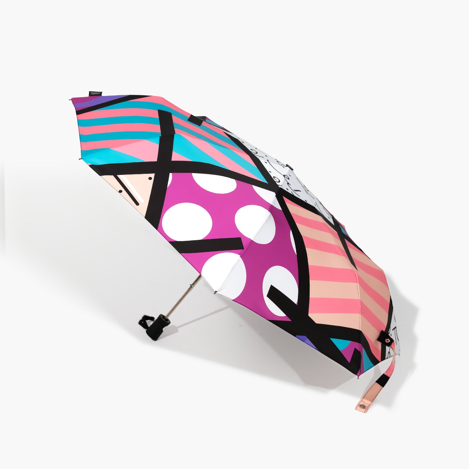 Pink Landscape Britto Umbrella