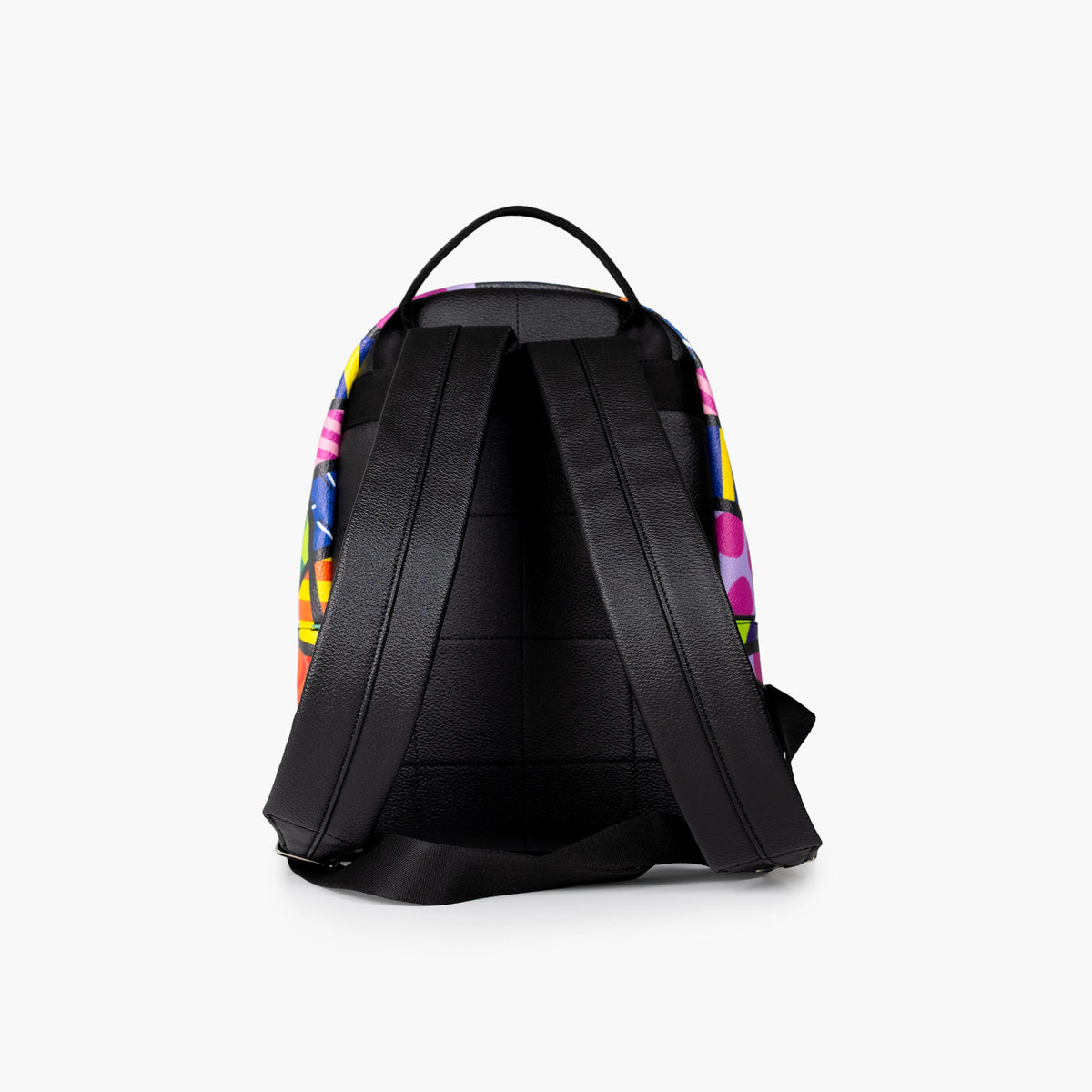 Colorful Landscape Britto Eco Leather Small Backpack