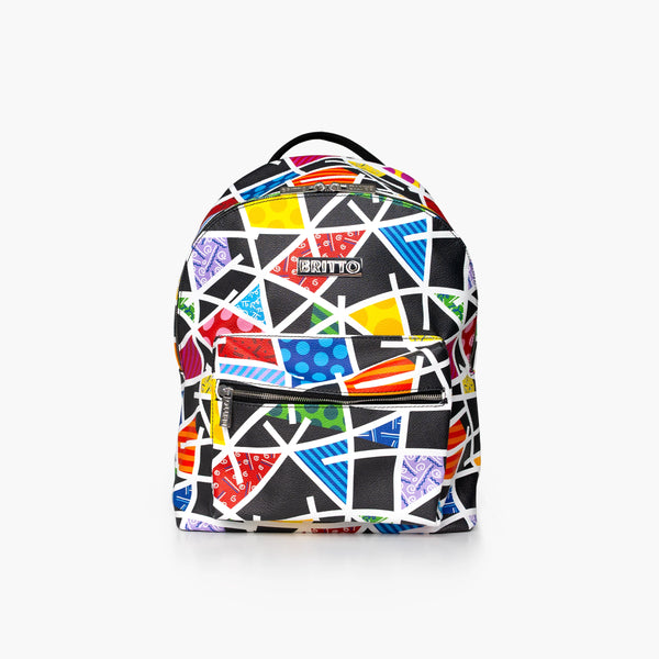 Midnight Landscape Britto Eco Leather Large Backpack
