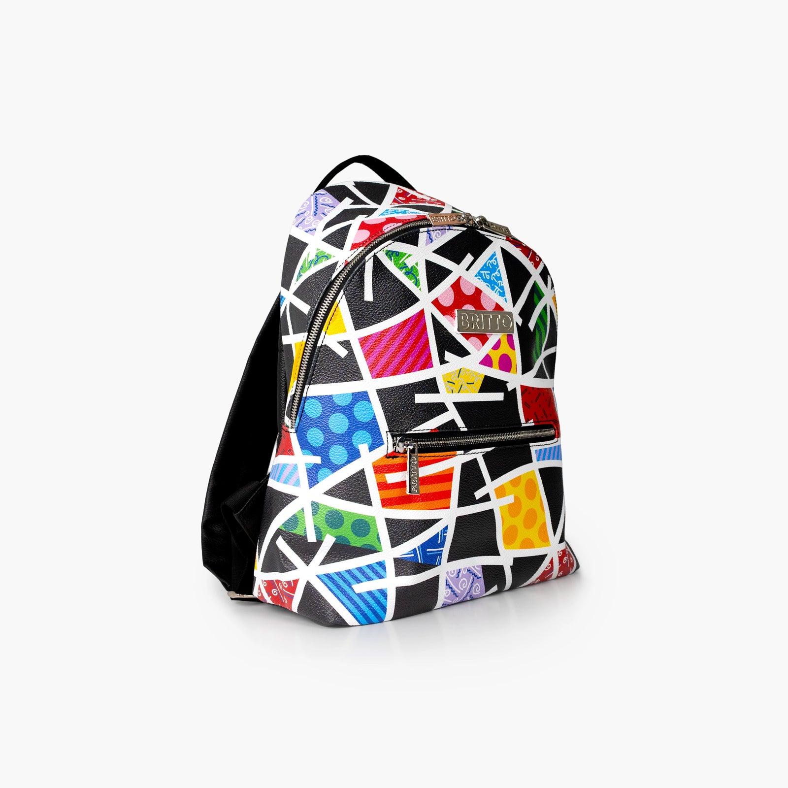 Midnight Landscape Britto Eco Leather Small Backpack