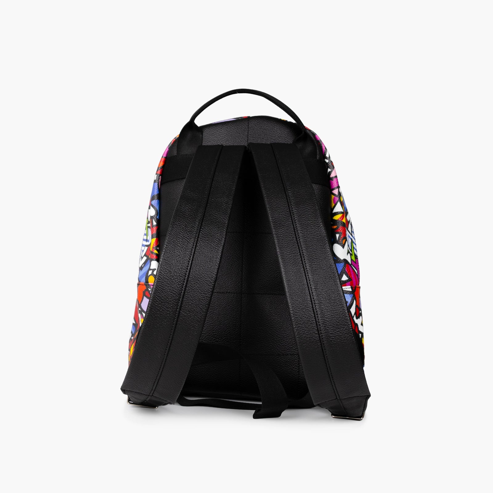 Alive Colorful Hearts Britto Eco Leather Small Backpack