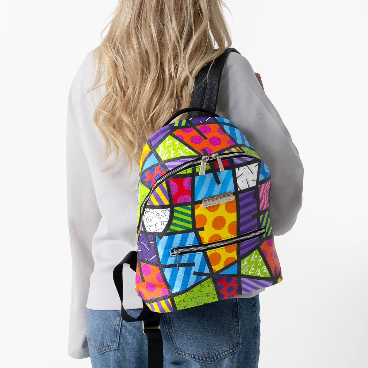 Green Landscape Britto Eco Leather Small Backpack