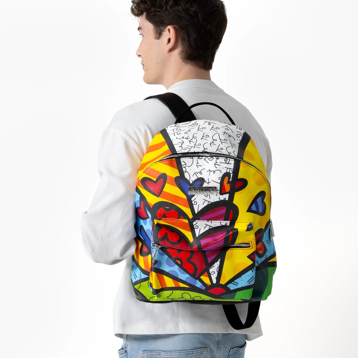 New Day Britto Eco Leather Large Backpack