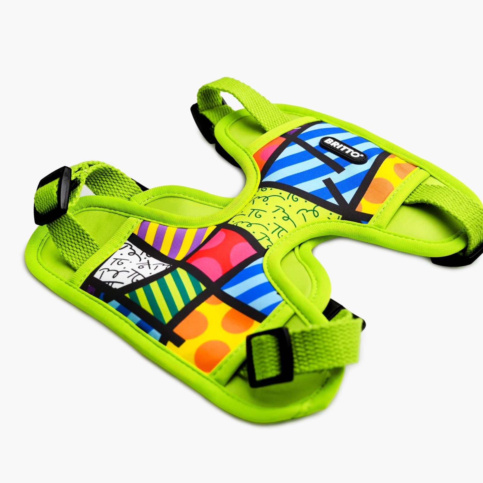 Lime Green Landscape Britto Pet Harness