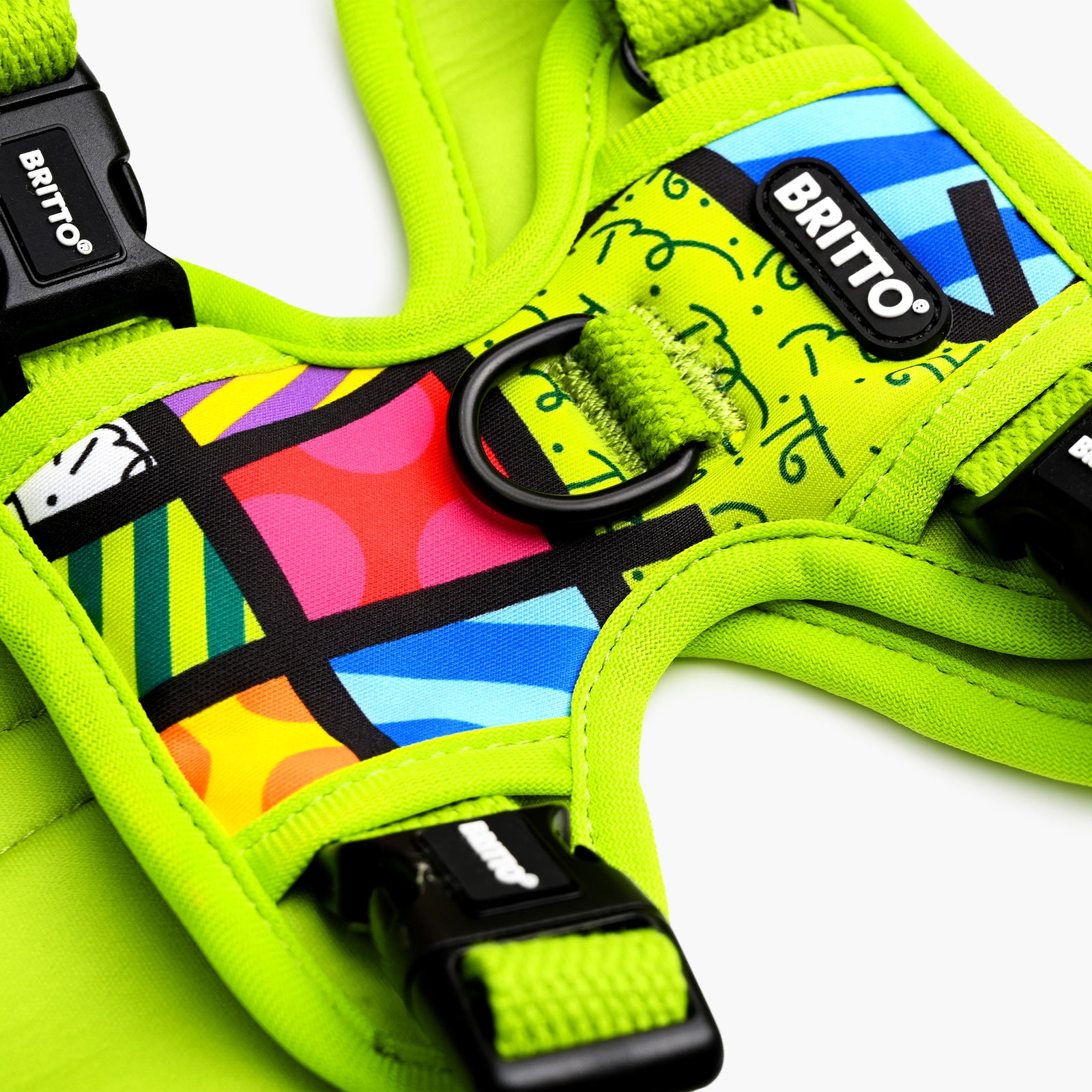 Lime Green Landscape Britto Pet Harness