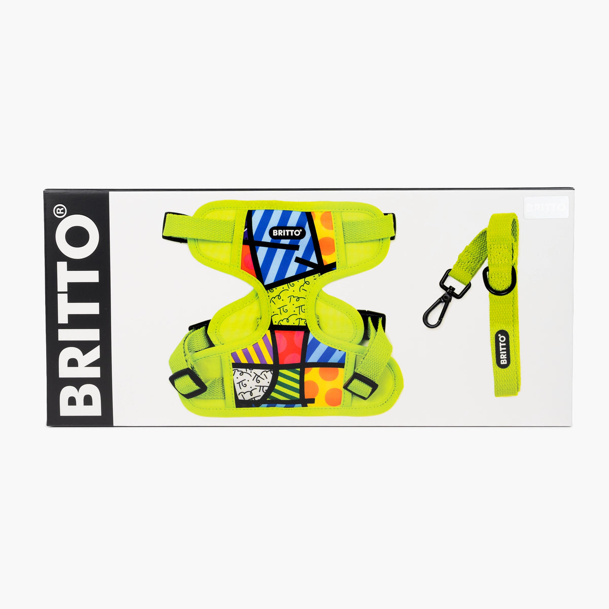Lime Green Landscape Britto Pet Harness