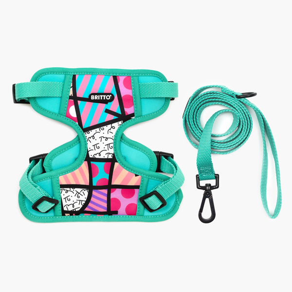 Pink Landscape Britto Pet Harness