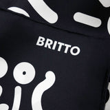 BRITTO® SILK SCARF - Limited Edition - BLACK GRAFFITI