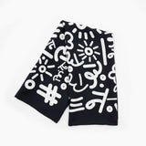 BRITTO® SILK SCARF - Limited Edition - BLACK GRAFFITI