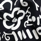 BRITTO® SILK SCARF - Limited Edition - BLACK GRAFFITI