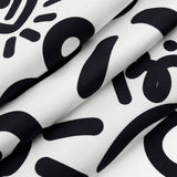 BRITTO® SILK SCARF - Limited Edition - WHITE GRAFFITI