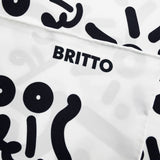 BRITTO® SILK SCARF - Limited Edition - WHITE GRAFFITI
