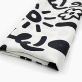 BRITTO® SILK SCARF - Limited Edition - WHITE GRAFFITI