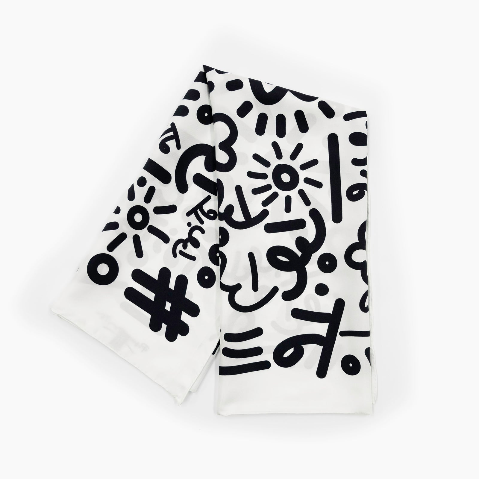 modern pop art britto silk scarf limited edition  vibrant home decor
