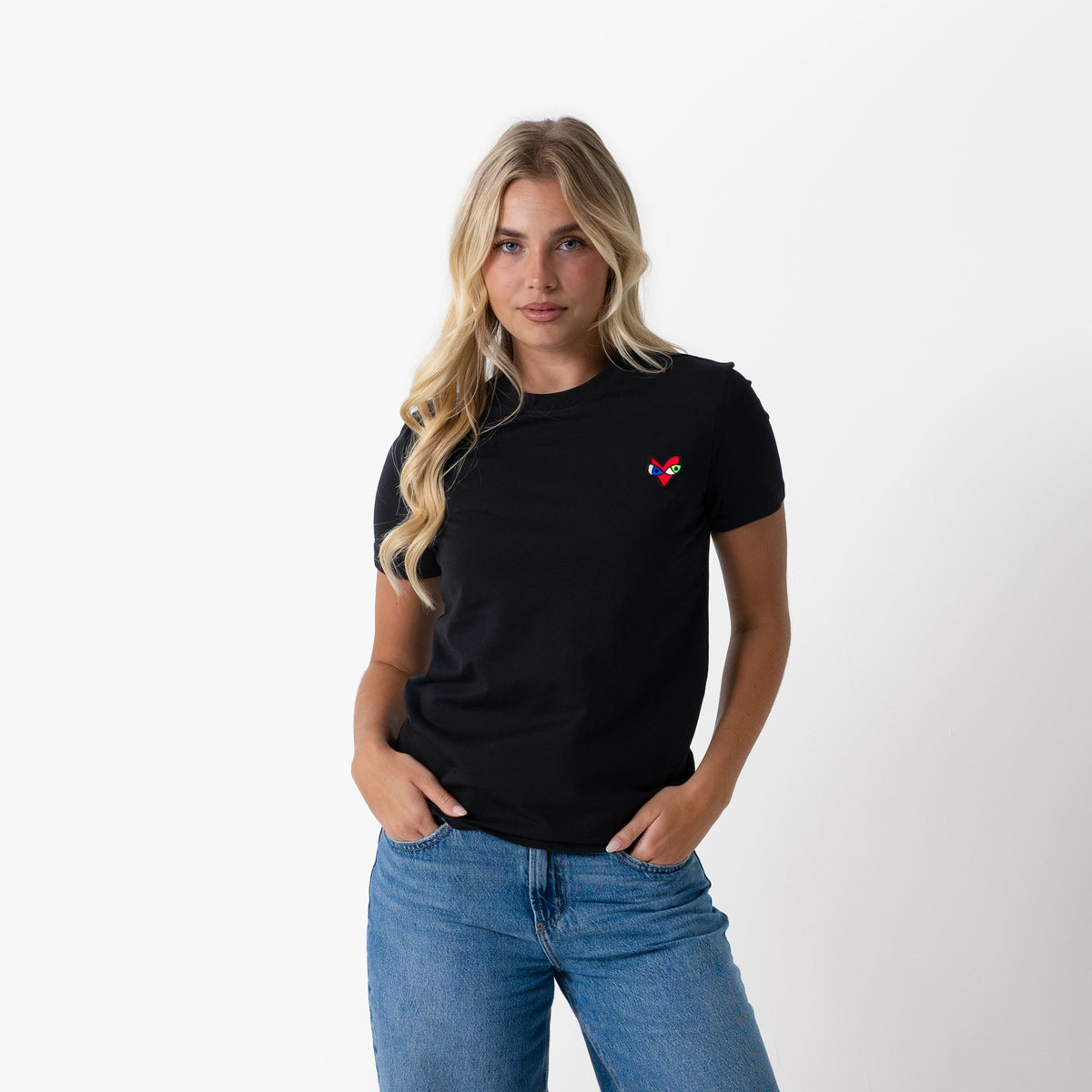 Crazy Love Black T-Shirt for Women