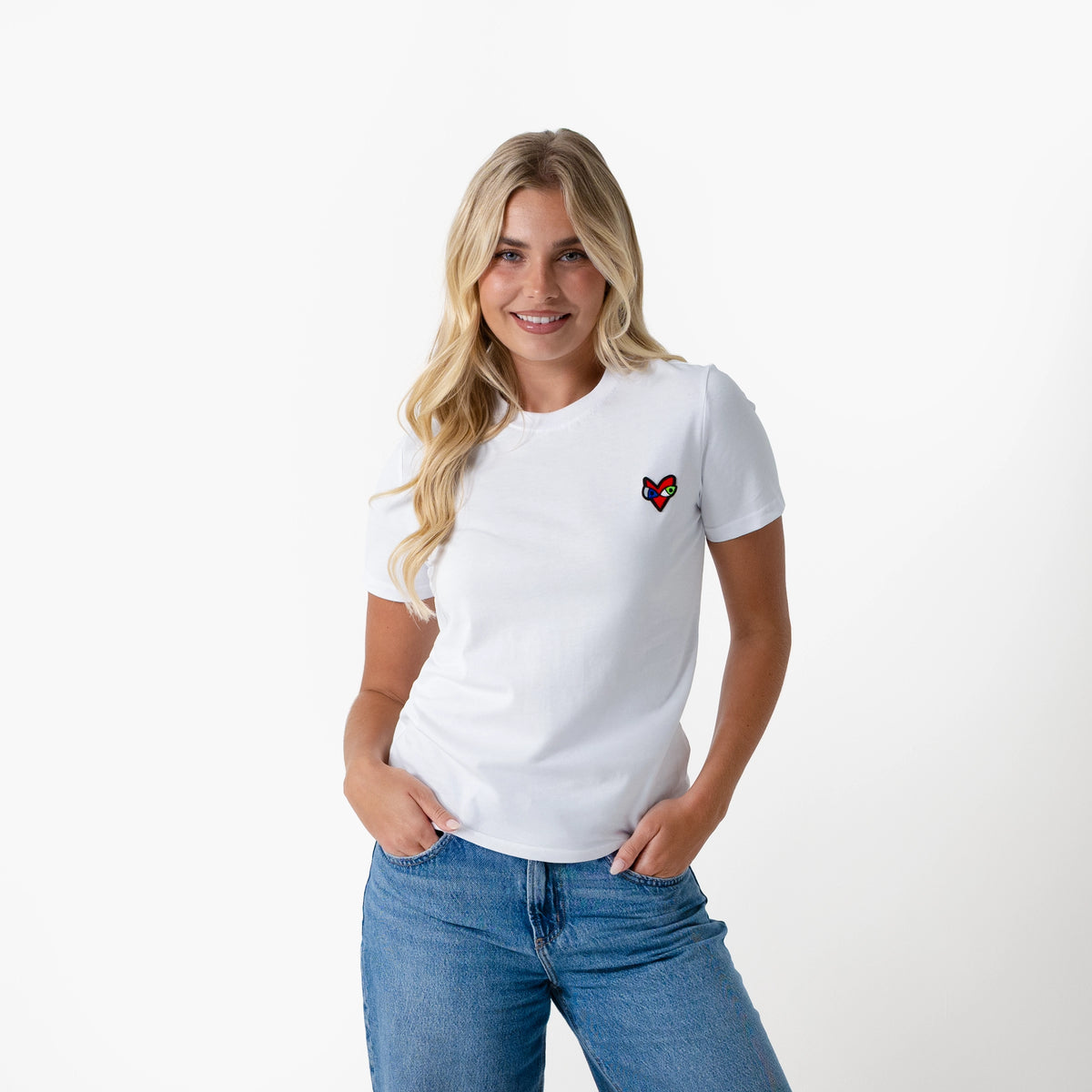 Crazy Love White T-Shirt for Women