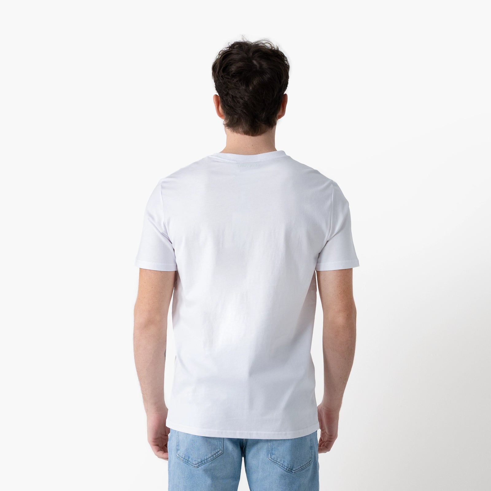 Crazy Love Small Kissing Heart White T-Shirt for Men