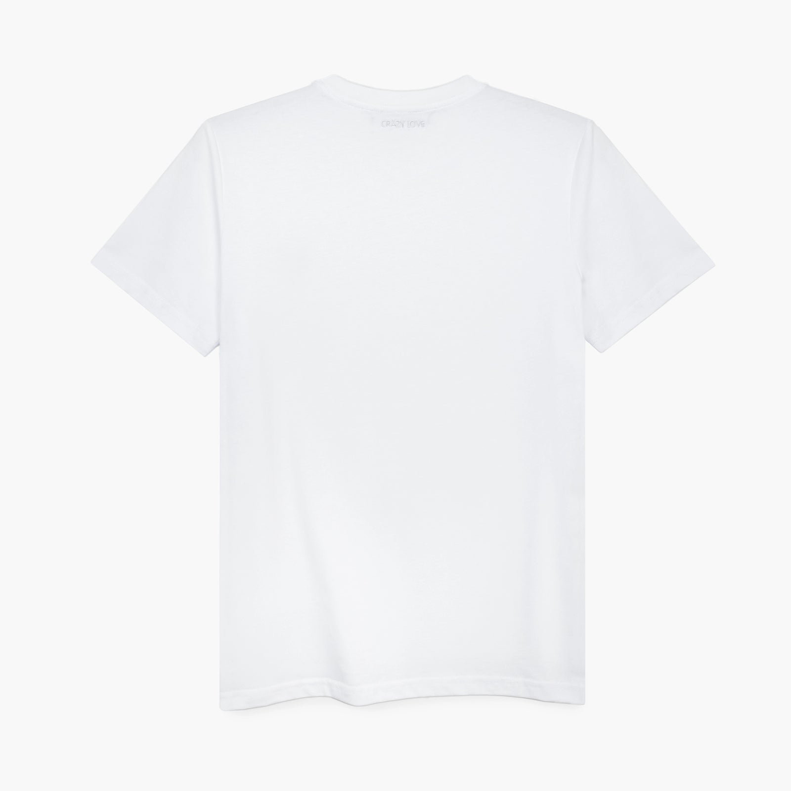 Crazy Love Small Kissing Heart White T-Shirt for Women