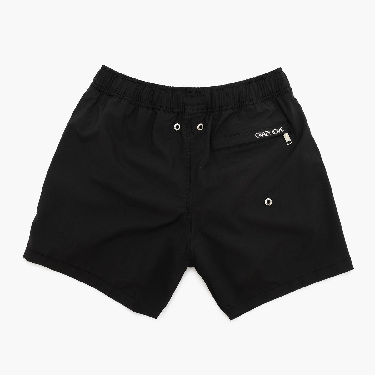 Kissing Heart Crazy Love by Britto Men's Black Shorts
