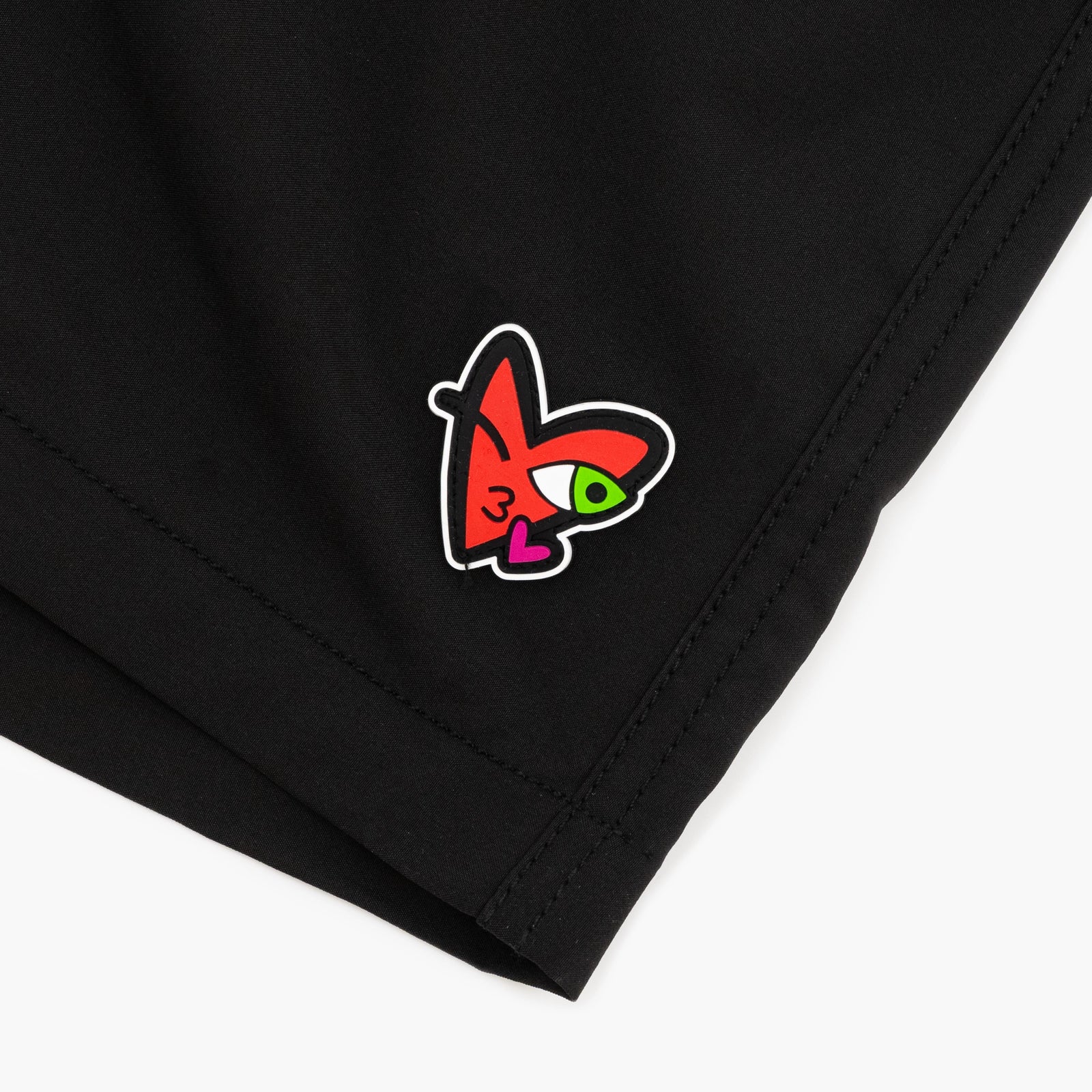 Kissing Heart Crazy Love by Britto Men's Black Shorts