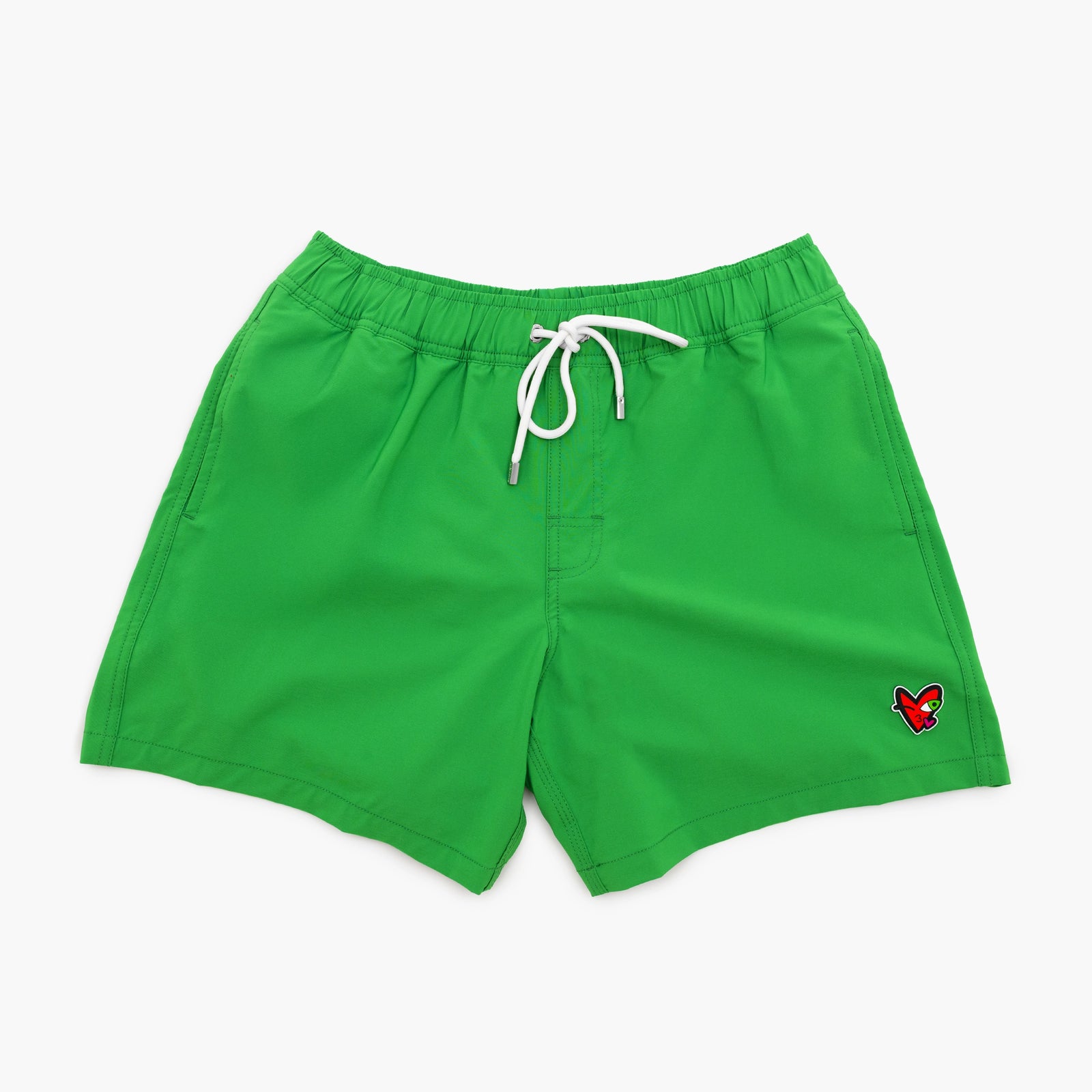 Kissing Heart Crazy Love by Britto Men's Green Shorts