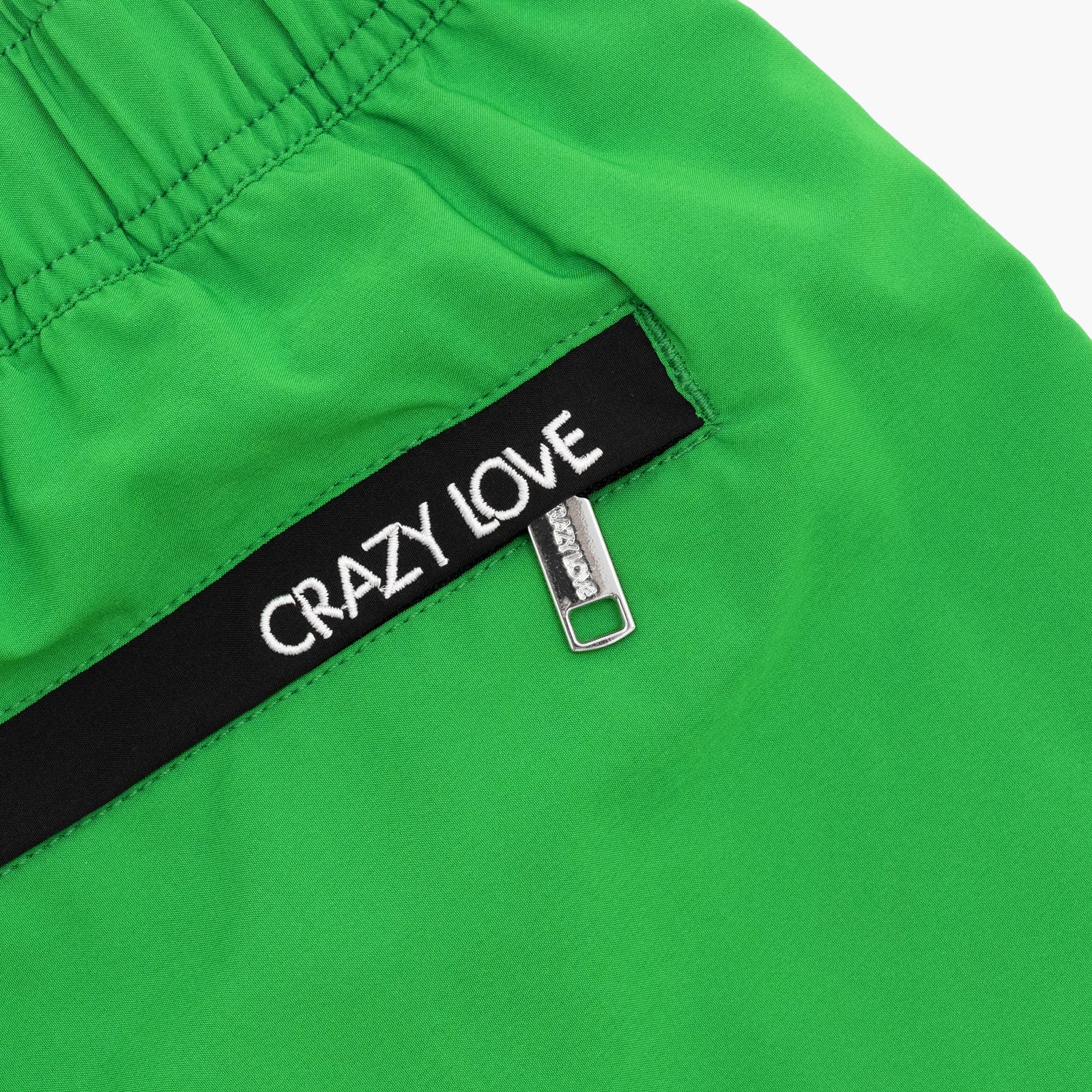 Kissing Heart Crazy Love by Britto Men's Green Shorts