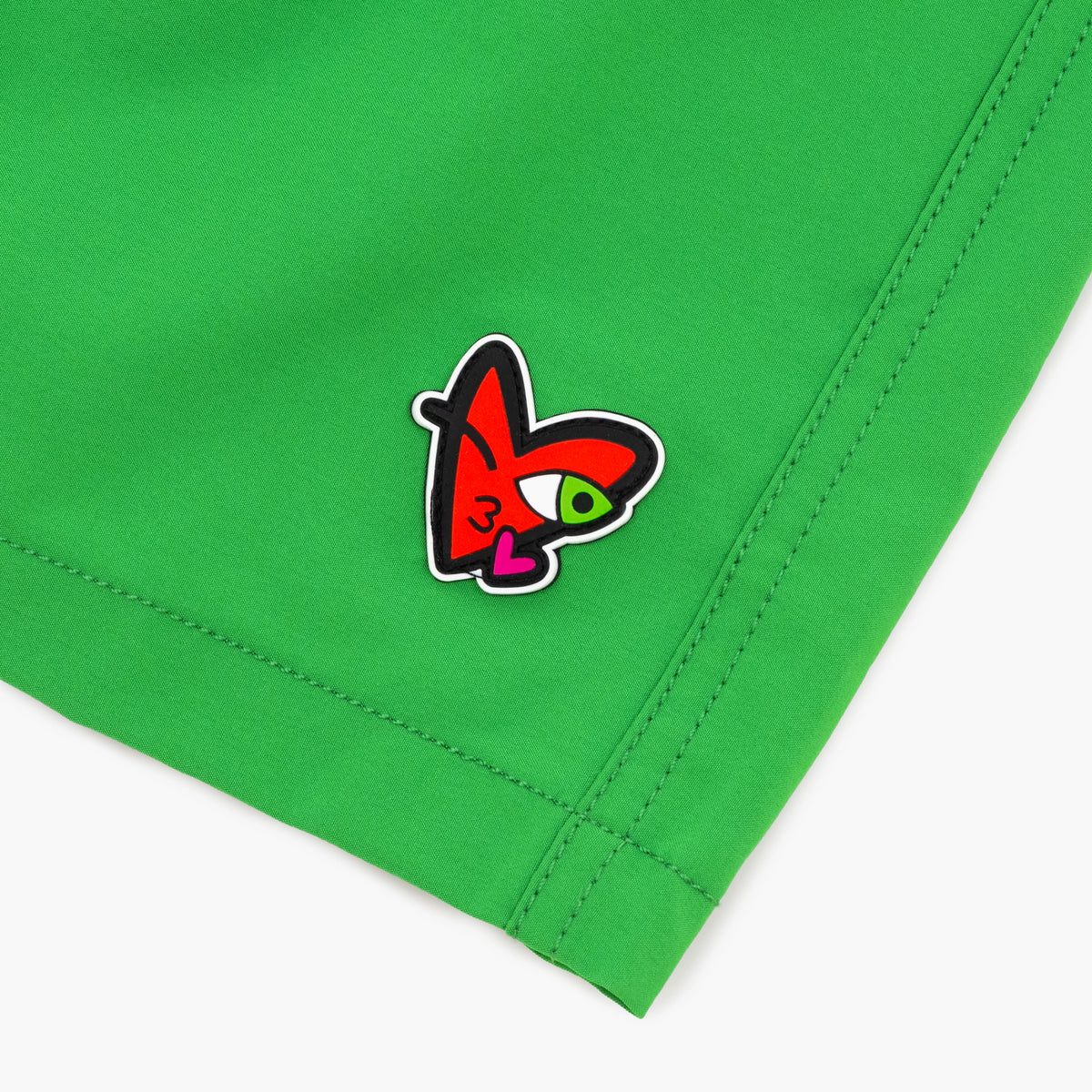 Kissing Heart Crazy Love by Britto Men's Green Shorts