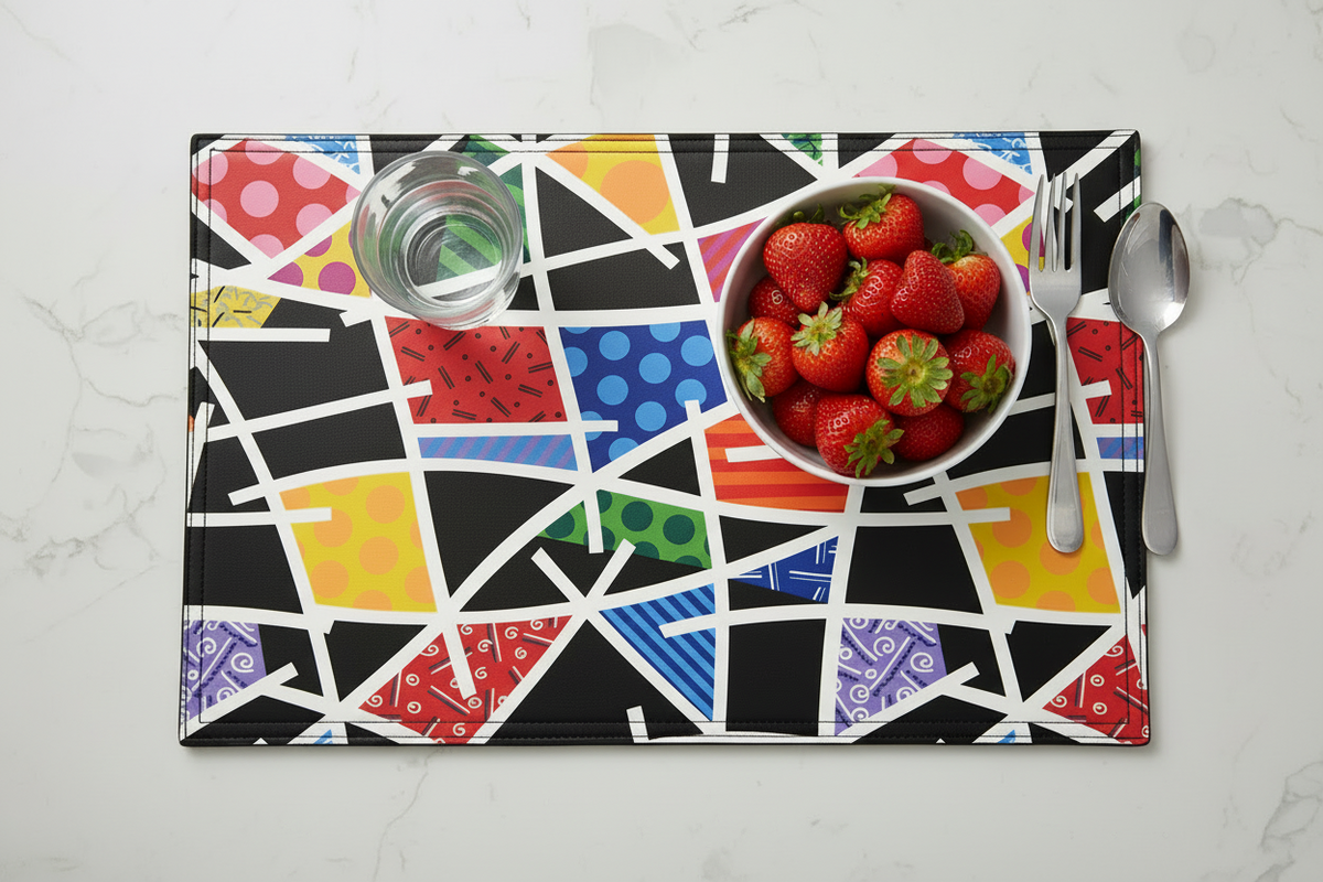 midnight landscape britto placemats  colorful decorative collectible gift idea