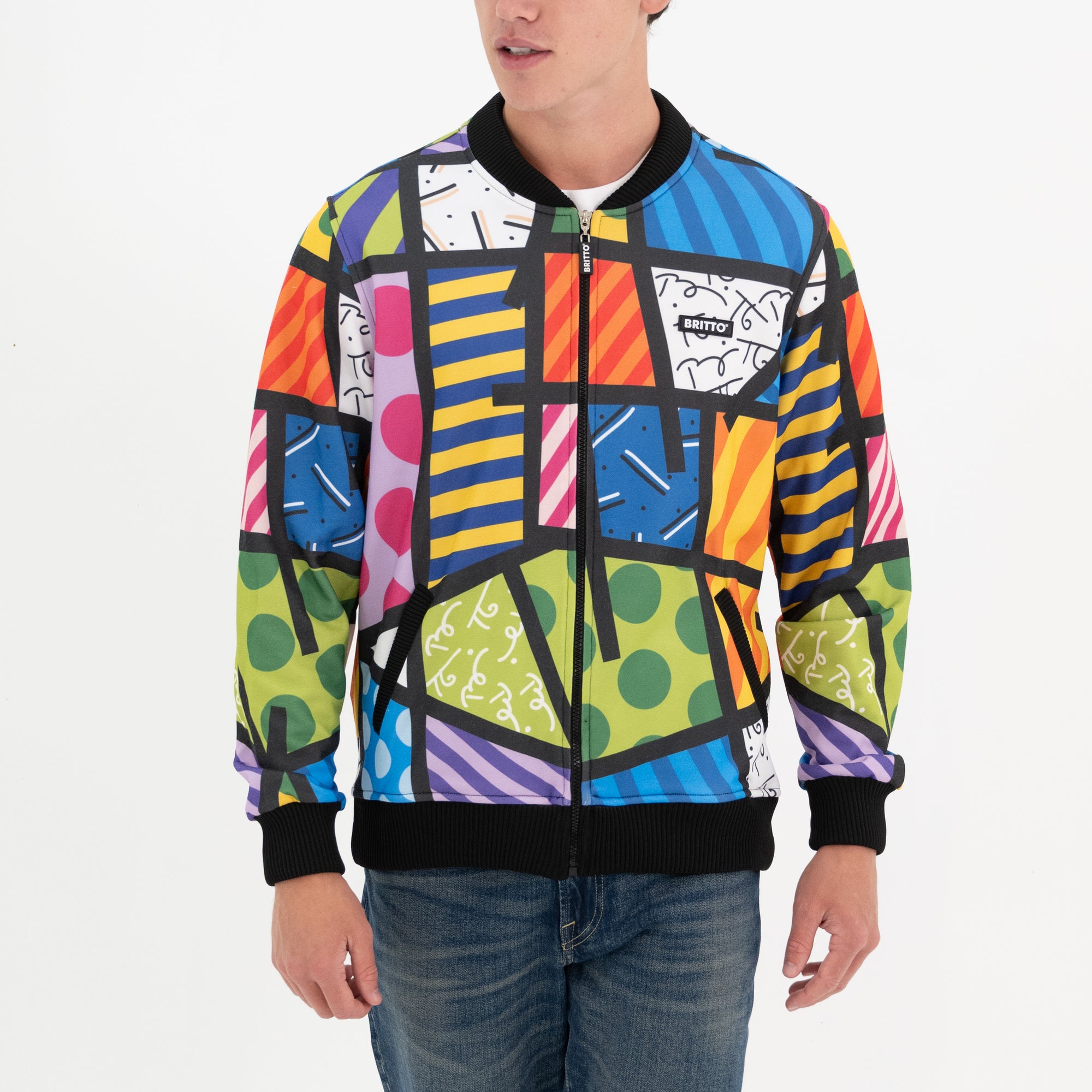 Colorful Landscape Britto Bomber Jacket - Shop Britto