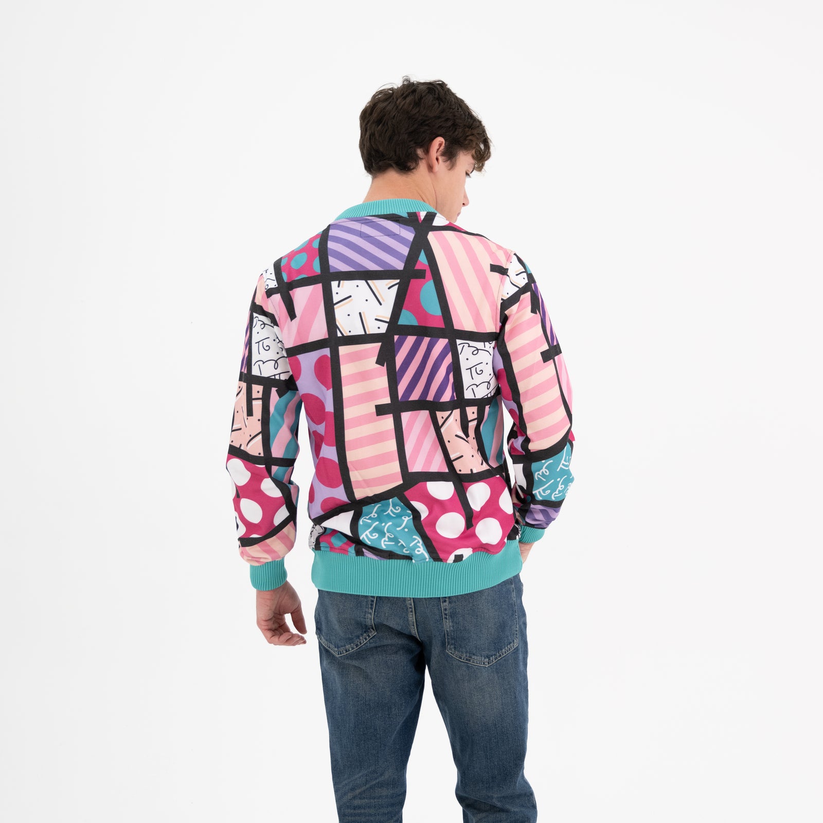 BRITTO® Bomber Jacket - PINK LANDSCAPE