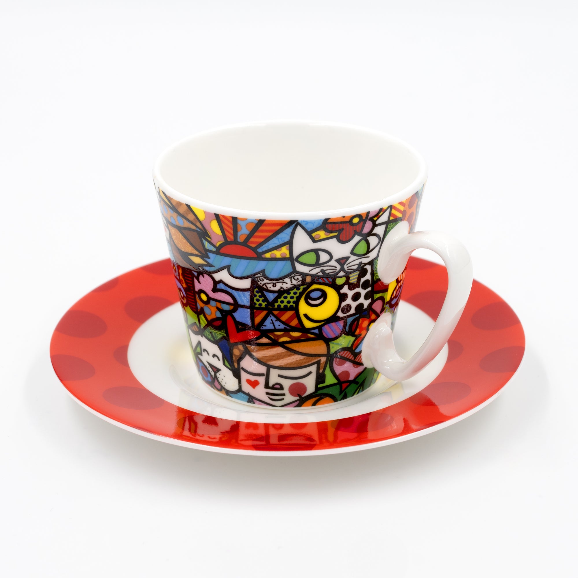 britto coffee cups Nature in Harmony Britto Espresso Coffee Cup & Saucer Plate