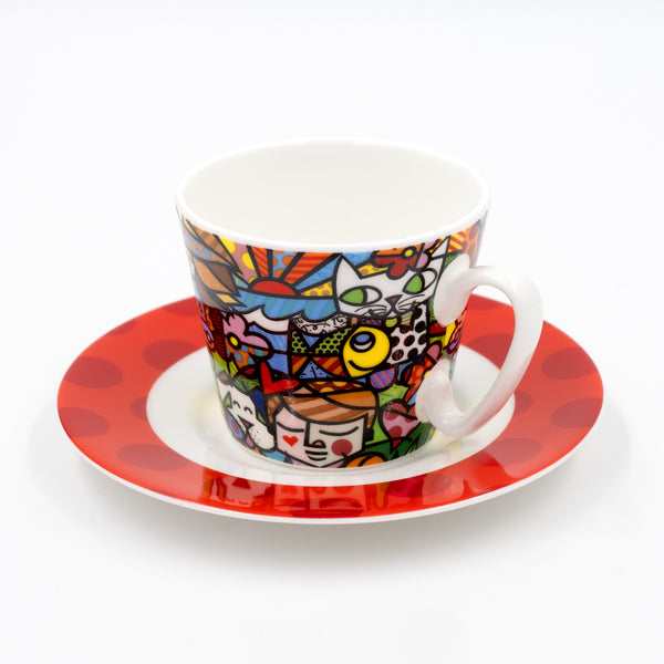 Nature in Harmony Britto Espresso Coffee Cup & Saucer Plate - Shop