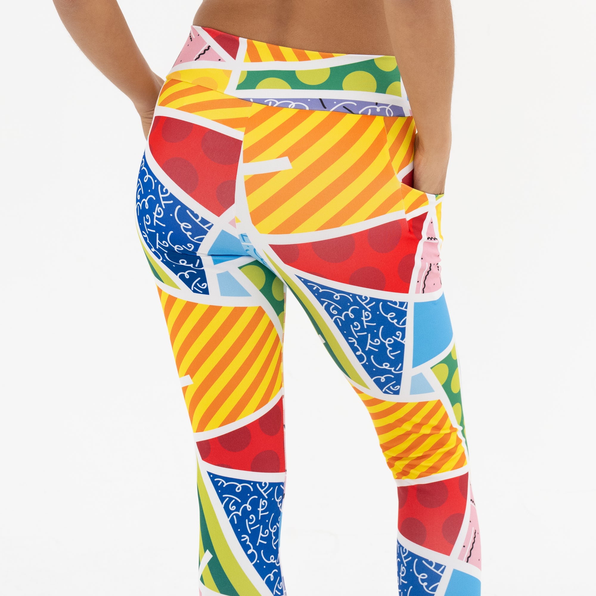 Baby Blue Landscape Britto Leggings - Shop Britto
