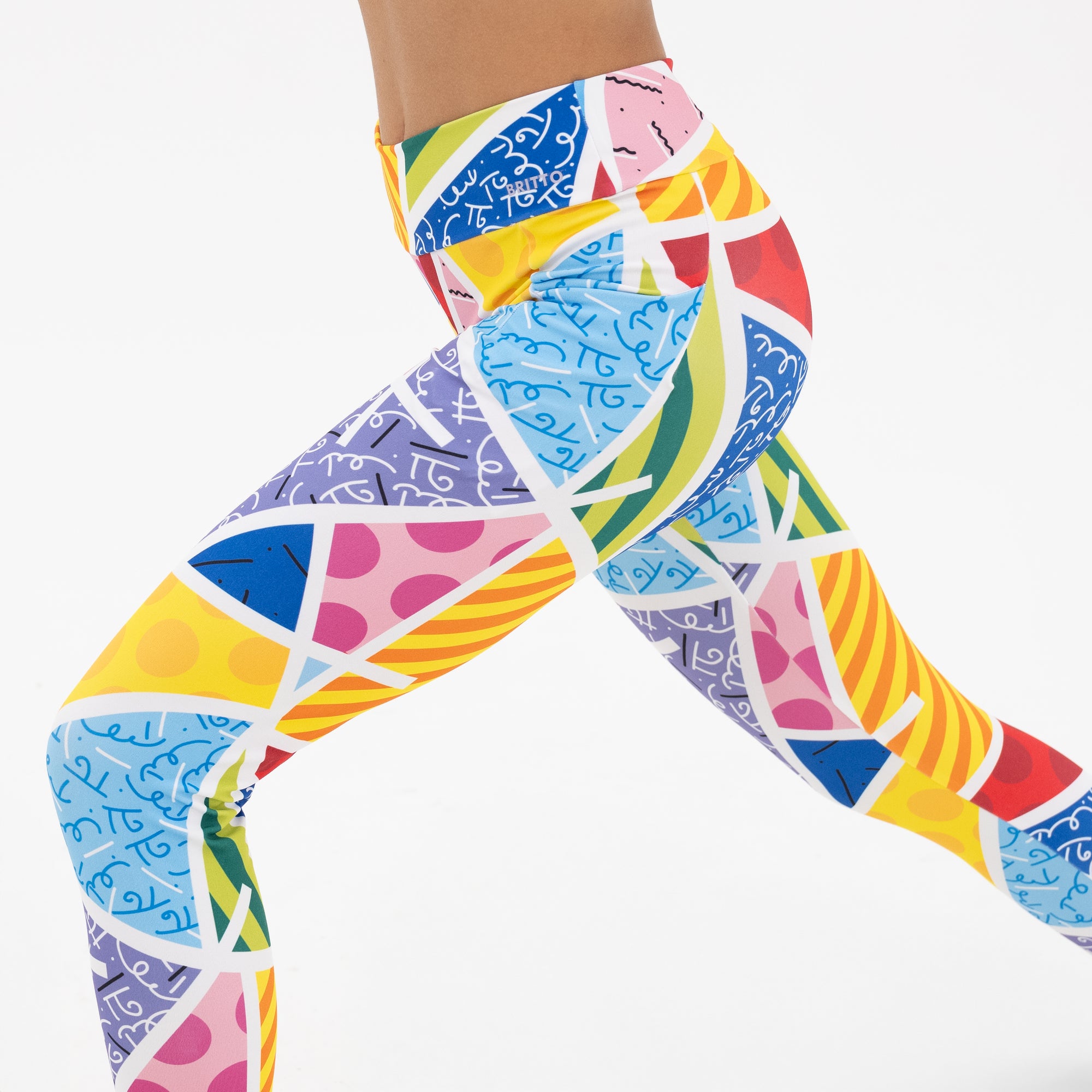 Baby Blue Landscape Britto Leggings - Shop Britto