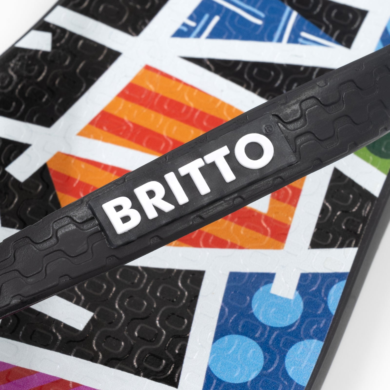 modern pop art midnight britto flip flops  vibrant home decor