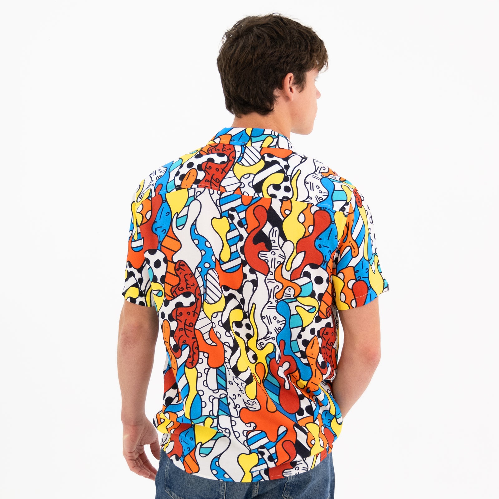 BRITTO® MEN'S SHORT SLEEVE BUTTON DOWN SHIRT - CAMO