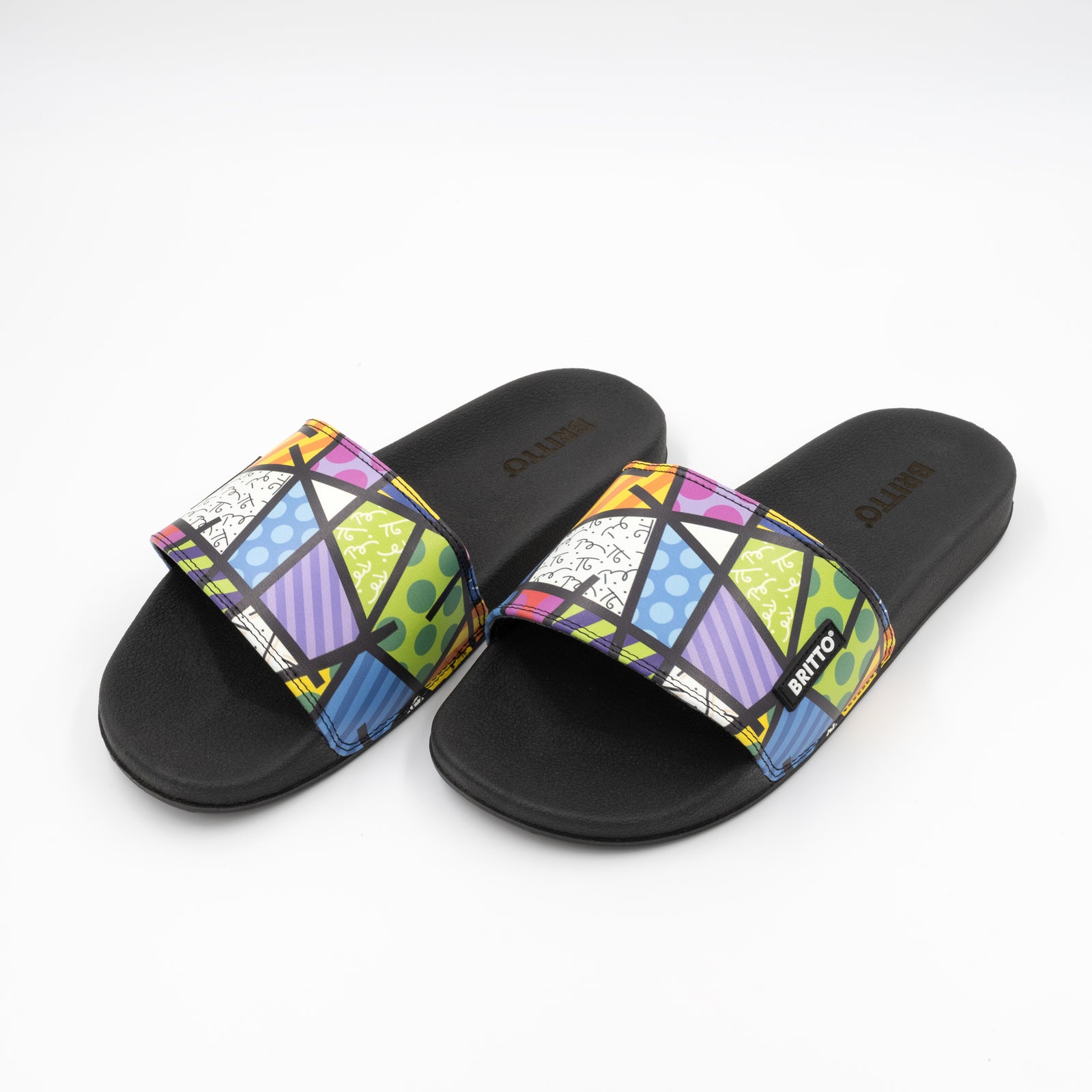 Romero Britto colorful landscape britto slides  colorful pop art design