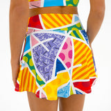 BRITTO® TENNIS SKIRT - BABY BLUE LANDSCAPE