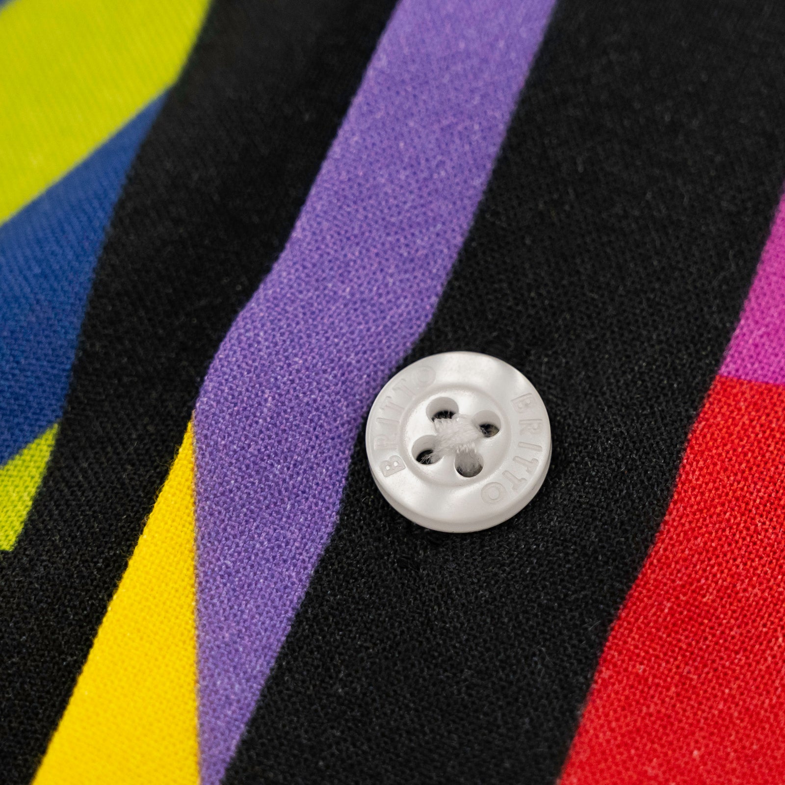 Romero Britto lime green landscape mens short  colorful pop art design