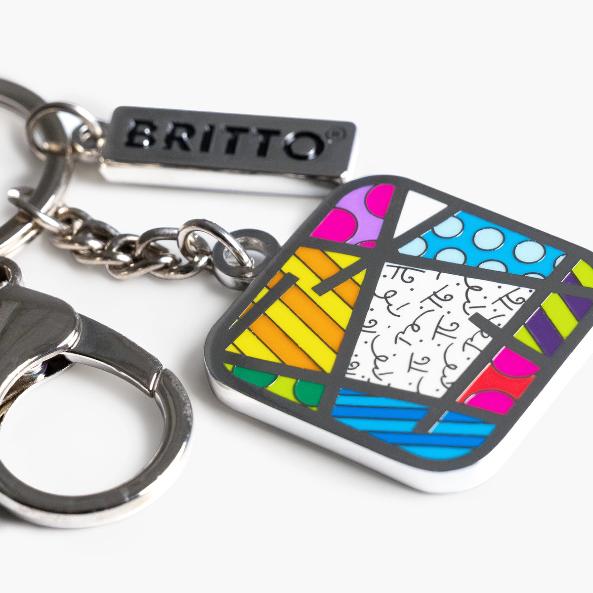 Colorful Landscape Britto Keychain