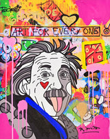 GENIUS EINSTEIN - Mixed Media Original