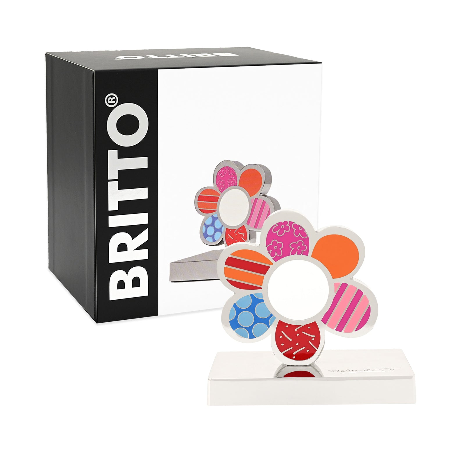 Flower Power Britto Metal Figurine