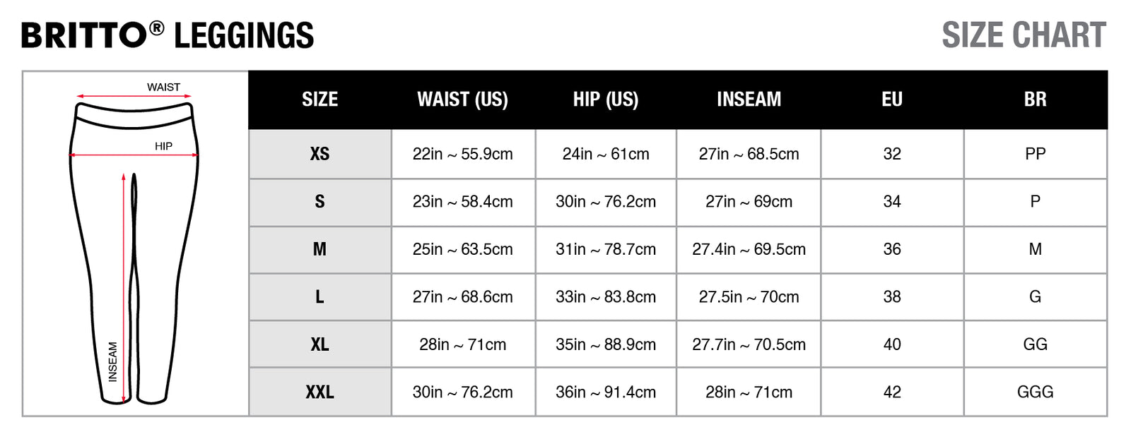 BRITTO® LEGGINGS - BABY BLUE LANDSCAPE