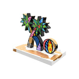 PALM TREES - Touch of Gold - Mixed Media Original Sculpture